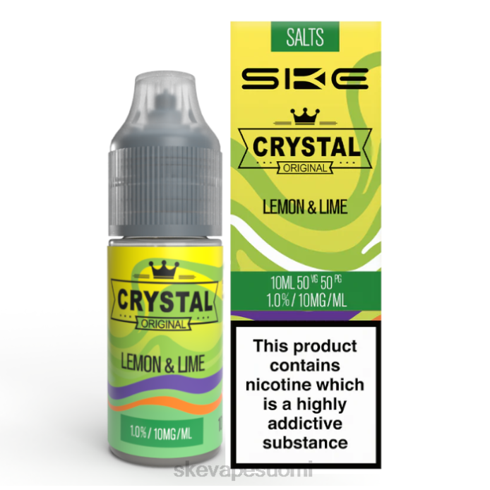 SKE Vape Authentication | kristalli nikkelisuola - 10 ml SKE Sitruuna lime ACBA116